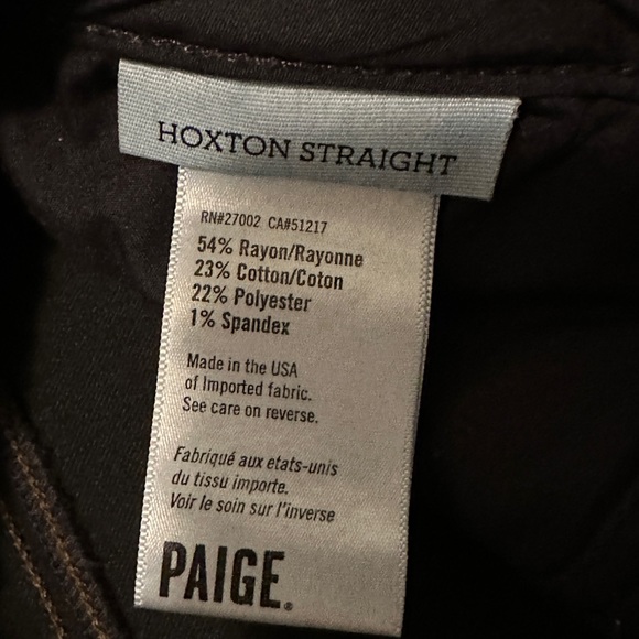 Paige jeans. Size 27. Hoxton straight - Picture 2 of 3